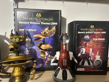 Vintage Moore Creations MST3K Statues: Tom Servo & Crow T. Robot (Damaged) READ picture