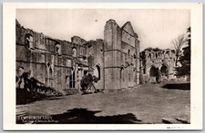 Vtg Dryburgh Abbey Scotland Real Photo Postcard Monastic Ruins Ministry of Works picture
