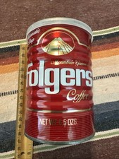 VTG Folgers 6.5 Oz. Red Coffee Can Mountain Grown Small picture