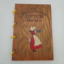 1967 Pennsylvania Dutch Cook Book Fine Old Recipes, Wood Covers picture