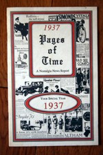 1937 Pages of Time Nostalgia News Report Your Special Year 1937  picture