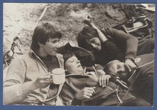 Handsome Guys Hugging, Attractive Young Men Male, Soviet Vintage Photo USSR picture