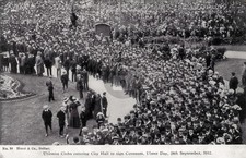 Belfast Ireland Unionist Club Parade Ulster Day 1912 RPPC Photo Postcard COPY picture
