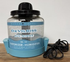 Vintage Devilbiss All- Night No. 145 Vaporizer Humidifier Glass Container WORKS picture