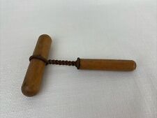 Antique Clough Direct Pull Corkscrew, Wood Handle and Sheath, No Advertising picture