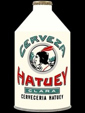 Cerveza Hatuey Beer of Cuba Crowntainer Theme New Metal Sign: 12x16