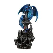 PT Pacific Trading Small Blue Guardian Dragon on Castle picture