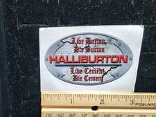 Coal Mine Helmet Sticker Halliburton  Equipment New.#G/B picture