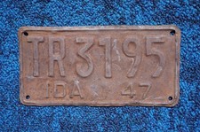 1947 IDAHO Trailer License Plate picture