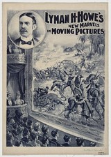 Buffalo NY Lyman H. Howe 1898 Spanish-American War Moving Pictures Poster picture