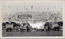 1953 Photo Ringling Bros. Barnum Bailey Circus Set Up picture
