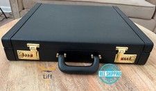 Original Leather Masonic Regalia Apron Hard Case Briefcase MM or WM Mason Size picture