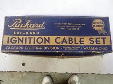 NOS 1940s Packard Spark Plug Wire Set Cool Original Box For Display picture