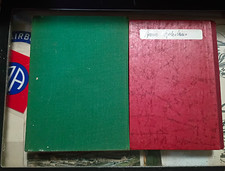 German WWII-Era Militaria Green Document Folder w/ Booklets, Cases & Papers picture