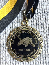 San Luis Obispo High School SLO 1941-2001 60th Class Reunion Commemorative Medal picture