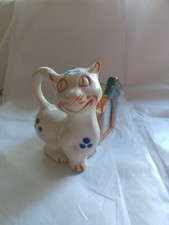 Super Adorable Vintage Silly Face  Cat Planter  Figurine Occupied Japan   picture