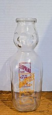 Vintage/Antique Dairylee Double Baby Top Face Head 1 Quart Milk Bottle picture