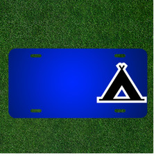 Custom Personalized License Plate With Add Names To Tepee Camping Map Poi picture