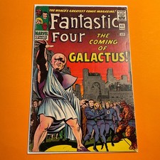 Fantastic Four #48 Marvel Comics March 1966 1st Silver Surfer & Galactus Cameo picture