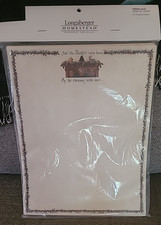 Longaberger Homestead Paper Handmade Traditions Fireplace Stationary CottageCore picture