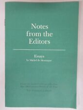 1980 ESSAYS BY MICHEL DE MONTAIGNE FRANKLIN LIBRARY NOTES FROM THE EDITORS picture