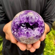 381G Natural Amethyst Agate Opening Smile Quartz Cluster Crystal Specimen Heal picture