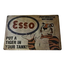 ESSO Put A Tiger In Your Tank Tin Metal Vintage Sign 8x12 NEW picture
