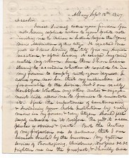 1847 ALS two Page Letter Signed by Lecturer D. Kennedy Albany New York picture