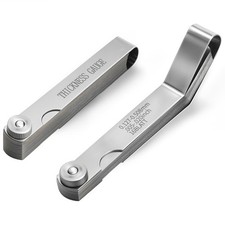 2PCS Feeler Gauge Set SAE Metric Stainless Steel Straight Angled Valve SparkPlug picture