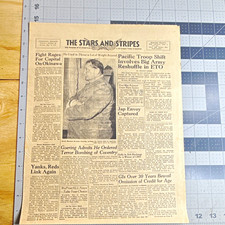 WWII Stars and Stripes Newspaper May 13 1945 Germany Goering Surrender picture