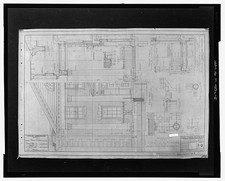 Allen Park MI 1900s Veterans Administration Hospital Building No 7 Blueprint picture