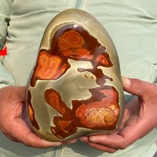 4.03LB Top Polychrome Ocean Landscape Jasper Stone Mineral Display Specimen picture