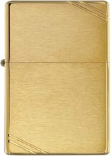Zippo 240 Vintage with Slashes Brushed Brass picture