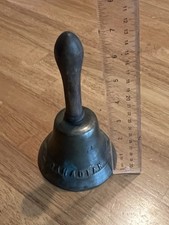 19TH CENTURY ANTIQUE HAND HELD CANADIAN BRASS BEAVER LOGO picture