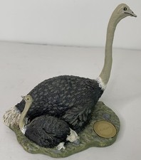 Vintage William Holden Wildlife Foundation Novelino 1990 Masai Ostrich And Baby picture