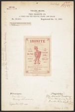 Cairo Illinois 1891 Ironite Co Tonic for Nerves Blood Brain Trade Mark picture
