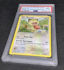 PSA 9 Meowth Build A Bear Stamp XY Pokemon Card 2015 Low Pop Promo Roaring Skies picture