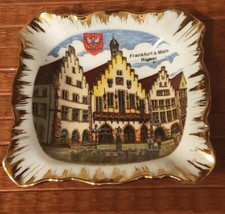 Kleiber Bavaria Ashtray 22 Karat Gold Trim Bavaria Germany Handmade picture