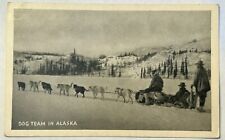 Dog Sled Team In Alaska.￼Vintage Postcard picture
