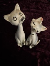 Vintage Siamese Cat Salt & Pepper Shakers MCM picture