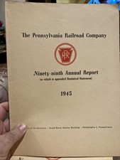 PRR Annual Report 1945 Pennsylvania Railroad Soft Cover 40 pages picture