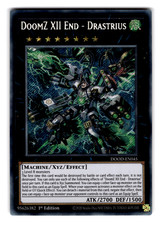 YUGIOH DOOMZ XII END - DRASTIUS SECRET RARE 1ST ED NEAR MINT DOOD-EN045 picture