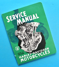Original 1940 - 1947 Harley Davidson E EL F FL U UL UH ULH Service Manual Book picture