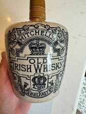 Antique Cruiskeen Lawn Mitchell’s Old Irish Whisky Stoneware Jug Port Pottery picture