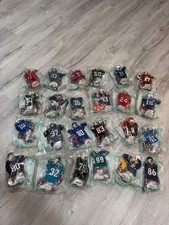Vintage 2007 Burger King NFL Jersey Mini Collectible Toy Lot 24pc Sealed New picture