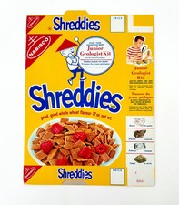 Vintage 1950s Nabisco Shreddies Cereal Box Junior Geologist Kit Premium picture