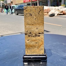 3.2LB  Natural Chinese Dendritic Limestone Picture Stone Guohua column picture