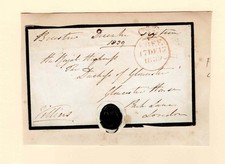 1839 CHARLES PELHAM VILLIERS -  SIGNED FREE FRANK addressed to PRINCESS MARY picture