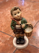 GOEBEL MJ HUMMEL VILLAGE BOY # 51 2/0 1961 BOY HOLDING BASKET 3.75