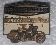 Vintage 1950s Harley-Davidson 25,000 Mile Club Pin Leavens Mfg Serial #6969902 picture